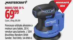 Canadian Tire Mastercraft 20V Brushless Random Orbit Sander offer