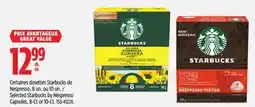 Canadian Tire Selected Starbucks by Nespresso Capsules offer