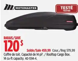 Canadian Tire MOTOMASTER Rooftop Cargo Box offer