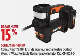 Canadian Tire Worx Portable Rechargeable Inflator Kit offer