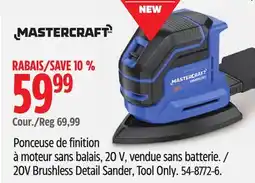 Canadian Tire Mastercraft 20V Brushless Detail Sander offer