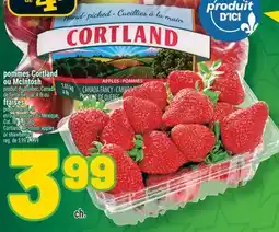Marché Richelieu POMMES CORTLAND OU MCINTOSH | CORTLAND, MCINTOSH APPLES OR STRAWBERRIES offer