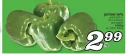 Marché Richelieu POIVRONS VERTS | GREEN PEPPERS offer