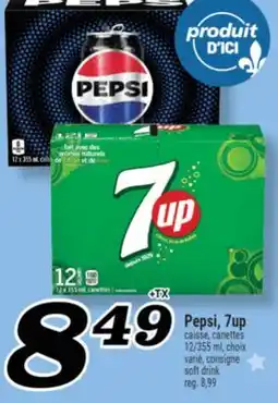 Marché Richelieu PEPSI, 7UP | SOFT DRINK offer