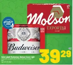 Marché Richelieu BIÈRE LABATT BUDWEISER, MOLSON COORS LIGHT | BEER offer