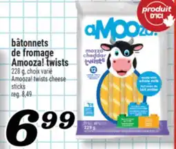 Marché Richelieu BÂTONNETS DE FROMAGE AMOOZA! TWISTS | AMOOZA! TWISTS CHEESE STICKS offer