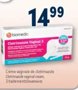 Familiprix BIOMEDIC Clotrimazole vaginal cream, 3 treatments offer