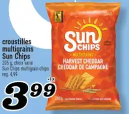 Marché Richelieu CROUSTILLES MULTIGRAINS SUN CHIPS | SUN CHIPS SUN MULTIGRAIN CHIPS offer