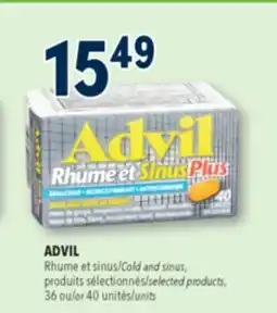 Familiprix ADVIL Cold and sinus offer