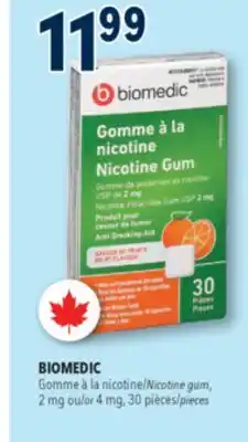 Familiprix BIOMEDIC Nicotine gum, 2 mg or 4 mg offer