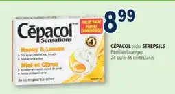 Familiprix Cépacol Sensations value pack honey & lemon lozenges 36un offer