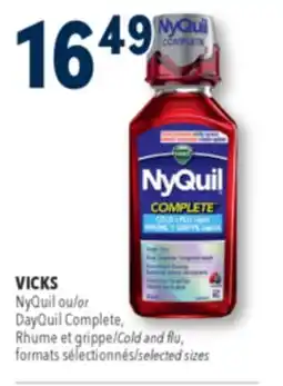 Familiprix VICKS NyQuil Complete Cold and flu, selected sizes offer