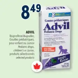 Familiprix Advil Pediatric Drops for infant ibuprofen oral suspension grape offer