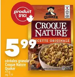Marche Ami Céréales granola Croque Nature Quaker offer