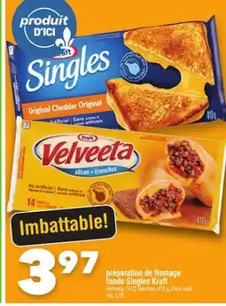 Marche Ami Préparation de fromage fondu Singles Kraft offer