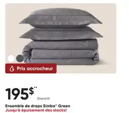 Dormez Vous Ensemble de draps Simba Green offer