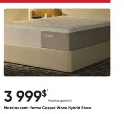 Dormez Vous Matelas semi-ferme Casper Wave Hybrid Snow offer