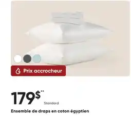 Dormez Vous Ensemble de draps en coton égyptien offer