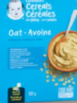 Familiprix GERBER, Baby cereals offer