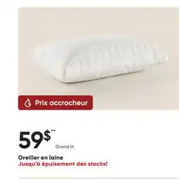 Dormez Vous Oreiller en laine offer