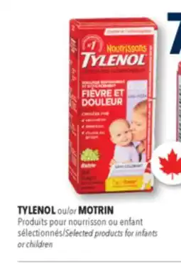 Familiprix TYLENOL Selected products for infants or children offer