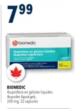 Familiprix BIOMEDIC Ibuprofen liquid gels, 200 mg, 32 capsules offer
