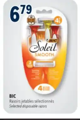 Familiprix BIC, Selected disposable razors offer