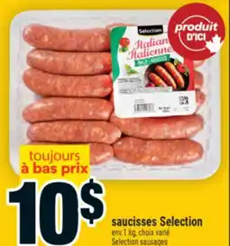 Super C SAUCISSES SELECTION | SELECTION SAUSAGES offer