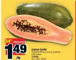 Super C papaye jumbo | jumbo papaya offer