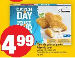Super C FILETS DE POISSON PANÉS PRISE DU JOUR | CATCH OF THE DAY FROZEN BREADED FISH FILLETS offer