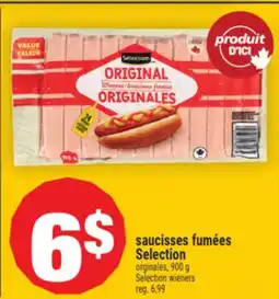 Super C SAUCISSES FUMÉES SELECTION | SELECTION WIENERS offer