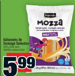 Super C BÂTONNETS DE FROMAGE SELECTION |SELECTION CHEESE STICKS offer