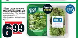 Super C LAITUES CROQUANTES OU BOUQUET CROQUANT FOLIA offer