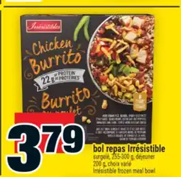 Super C bol repas Irrésistible | Irrésistible frozen meal bowl offer