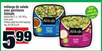 Super C MÉLANGE DE SALADE AVEC GARNITURES ATTITUDE | ATTITUDE SALAD MIX WITH TOPPINGS offer