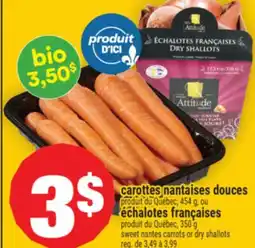 Super C CAROTTES NANTAISES DOUCES | SWEET NANTES CARROTS OR DRY SHALLOTS offer