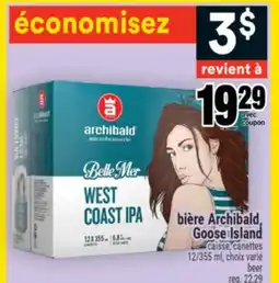 Super C bière Archibald, Goose Island | beer offer