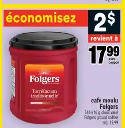 Super C CAFÉ MOULU FOLGERS | FOLGERS GROUND COFFEE offer