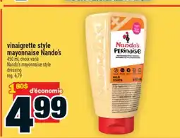 Super C VINAIGRETTE STYLE MAYONNAISE NANDO'S offer