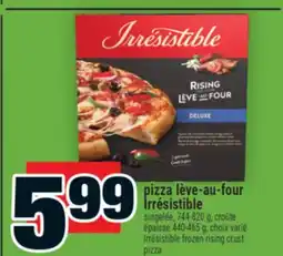 Super C pizza lève-au-four Irrésistible | Irrésistible frozen rising crust pizza offer