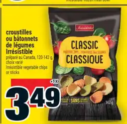 Super C CROUSTILLES OU BÂTONNETS DE LÉGUMES IRRÉSISTIBLE offer