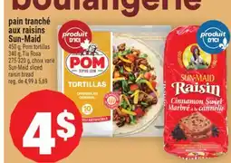 Super C PAIN TRANCHÉ AUX RAISINS SUN-MAID | SUN-MAID SLICED RAISIN BREAD offer