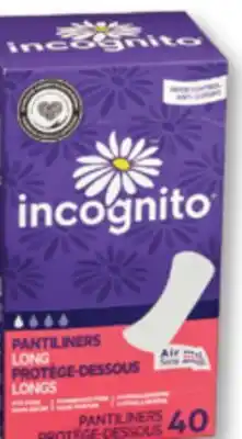 Familiprix INCOGNITO Selected pantiliners offer