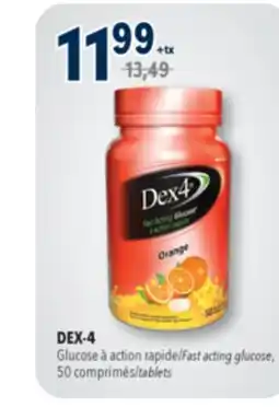 Familiprix DEX-4 Fast acting glucose, 50 tablets offer
