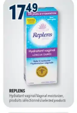 Familiprix REPLENS, Hydratant Vaginal moisturizer selected products offer