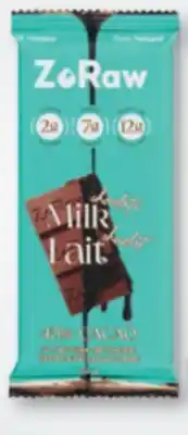 Familiprix ZORAW Chocolate bar, 52 g or 55 g offer