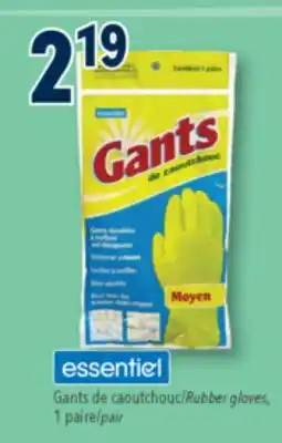 Familiprix Essentiel Rubber gloves offer