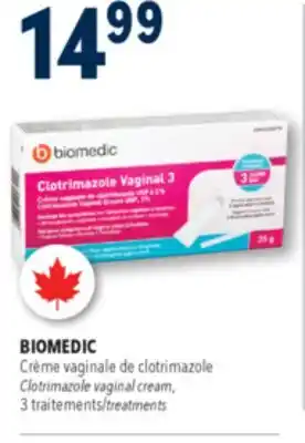 Familiprix Biomedic antifungal vaginal cream offer
