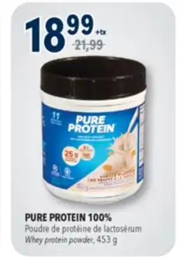 Familiprix PURE PROTEIN 100% Whey protein powder offer