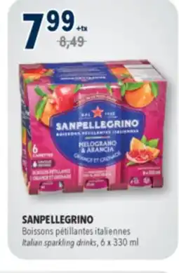 Familiprix SAN PELLEGRINO Italian sparkling drinks, 6x 330ml offer